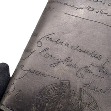 Load image into Gallery viewer, Berluti Calligraphy Wapa Coin purse Black Venice Calf Leather
