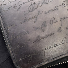 Load image into Gallery viewer, Berluti Calligraphy Wapa Coin purse Black Venice Calf Leather
