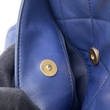 Load image into Gallery viewer, CHANEL Matelasse Shopping Chain Tote Bag NavyAS2295 Lambskin Size Small
