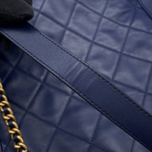 Load image into Gallery viewer, CHANEL Matelasse Shopping Chain Tote Bag NavyAS2295 Lambskin Size Small
