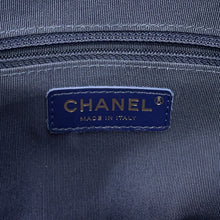 Load image into Gallery viewer, CHANEL Matelasse Shopping Chain Tote Bag NavyAS2295 Lambskin Size Small
