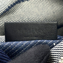 将图像加载到图库查看器中，BURBERRY Square Horse Logo Tote Bag Gray/Navy8080749 Canvas
