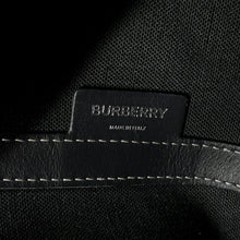 Load image into Gallery viewer, BURBERRY Beach Horseferry Tote Bag Navy/Black8044174 Canvas Leather Size Mini
