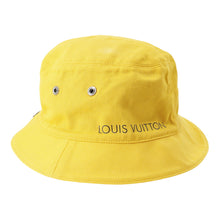 Load image into Gallery viewer, LOUIS VUITTON Reversible bucket hat Size 58 Noir/YellowM76208 Cotton60% Polyester40%
