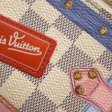 Load image into Gallery viewer, LOUIS VUITTON Pochette Weekend Summer Trunk Rose BallerineN60108 Damier Azur/Trunk
