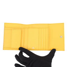 Load image into Gallery viewer, FENDI ZUCCA Tri-fold Wallet Yellow Nylon/Canvas/Leather
