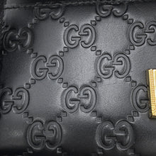 将图像加载到图库查看器中，GUCCI Guccissima Chain Wallet Black453506 GuccissimaLeather

