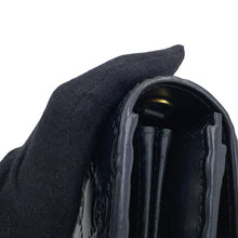 将图像加载到图库查看器中，GUCCI Guccissima Chain Wallet Black453506 GuccissimaLeather
