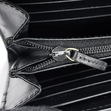将图像加载到图库查看器中，GUCCI Guccissima Chain Wallet Black453506 GuccissimaLeather
