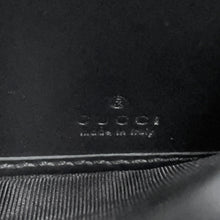 将图像加载到图库查看器中，GUCCI Guccissima Chain Wallet Black453506 GuccissimaLeather
