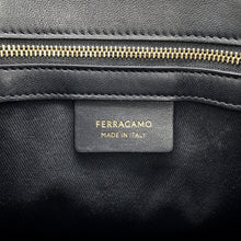 Load image into Gallery viewer, Ferragamo Logo Tote Bag Black214988 Fabric
