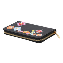 将图像加载到图库查看器中，LOUIS VUITTON Zippy Wallet NoirM62296 Epi Leather/Flower
