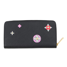 将图像加载到图库查看器中，LOUIS VUITTON Zippy Wallet NoirM62296 Epi Leather/Flower
