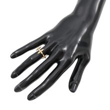 将图像加载到图库查看器中，LOUIS VUITTON Ring - Louisette Signature Size S GoldM1439S Metal
