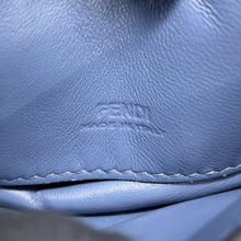 Load image into Gallery viewer, FENDI ZUCCA Nanobucket Chain Shoulder Bag Light Blue/White7AS143 Leather Size Mini
