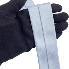 Load image into Gallery viewer, Berluti Jacquard Scritto Pattern Tie Light Blue Silk100%
