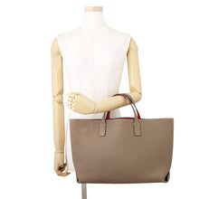Load image into Gallery viewer, Bonaventura Reversible Tote Bag Etoupe/Red shrink leather
