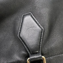 将图像加载到图库查看器中，JIMMY CHOO Drawstring Tote Black Leather
