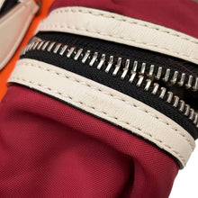 将图像加载到图库查看器中，BURBERRY Bag pack Orange/Red/White Nylon Leather
