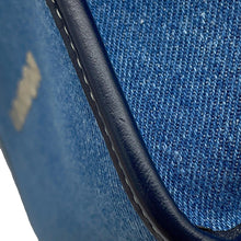 Load image into Gallery viewer, JIMMY CHOO Varenne Tote Blue/Navy/WhiteJI1630AW001266 Denim Leather Size Small
