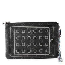 将图像加载到图库查看器中，LOUIS VUITTON iPad・Pouch NoirM64449 Monogram Eclipse Fragment Hiroshi Fujiwara

