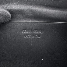 将图像加载到图库查看器中，MIUMIU Waist Bag BlackDNP104 Leather
