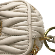 将图像加载到图库查看器中，MIUMIU Matelassé Key Ring Beige5TL527 Leather
