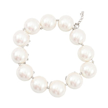 将图像加载到图库查看器中，Givenchy Stitch necklace WhiteBF00NNF05M Metal White Resin Beads Rhinestone
