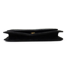将图像加载到图库查看器中，Ferragamo Flap ChainShoulder Black/Gold suede
