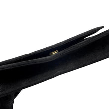 将图像加载到图库查看器中，Ferragamo Flap ChainShoulder Black/Gold suede
