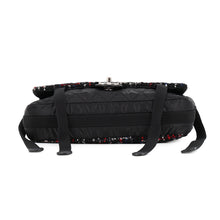 将图像加载到图库查看器中，CHANEL Single flap Chain Shoulder Bag Black/Red Tweed Nylon
