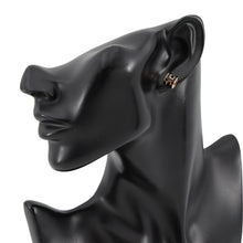 Load image into Gallery viewer, HERMES Pop Ash Earrings Size Mini Black Gold Plated Lacquer
