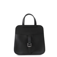 HERMES Halzan Black Swift Leather Size Mini