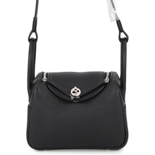 Load image into Gallery viewer, HERMES Lindy Black Taurillon Clemence Size Mini
