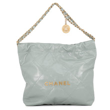 Load image into Gallery viewer, CHANEL CHANEL22 ChainShoulder Bag GreenAS3260-B19059-U1121 Shiny Calf Leather Size Small

