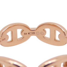 Load image into Gallery viewer, HERMES Chaine d'Ancre Anchene Ring Size 54/#14 18K Pink Gold
