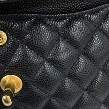 Load image into Gallery viewer, CHANEL Classic Matelasse Double Flap Chain Shoulder Bag BlackA01113-Y01864-C3906 Caviar Leather Size 23
