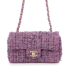 Load image into Gallery viewer, CHANEL Mini Matelasse Single Flap Single Chain Shoulder Bag Purple/MulticolorA69900-B07741-NG819 Tweed Lambskin Size 20
