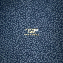 Load image into Gallery viewer, HERMES Picotin Lock Blue de Prusse Taurillon Clemence Size PM
