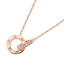 Load image into Gallery viewer, CARTIER Love Pendant Pave SettingB7224528 18K Pink Gold
