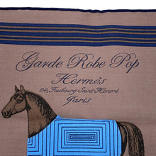 将图像加载到图库查看器中，HERMES Handkerchief Garde Robe Pop Detail Marong rasse Cotton100%

