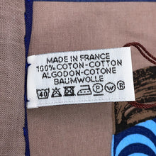 将图像加载到图库查看器中，HERMES Handkerchief Garde Robe Pop Detail Marong rasse Cotton100%
