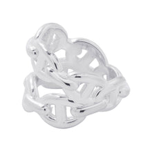 Load image into Gallery viewer, HERMES Chaine d'Ancre Double Row Ring Size 48/#8 SV925
