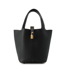 Load image into Gallery viewer, HERMES Picotin Lock Black Taurillon Clemence Size PM
