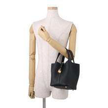 Load image into Gallery viewer, HERMES Picotin Lock Black Taurillon Clemence Size PM
