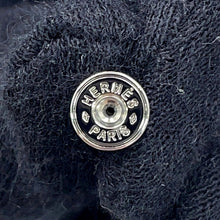 将图像加载到图库查看器中，HERMES Pop Ash Earrings Size Mini Black Metal Lacquer
