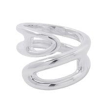 Load image into Gallery viewer, HERMES Chaine d'Ancre Twist Punk Ring Size PM/51/#11 SV925
