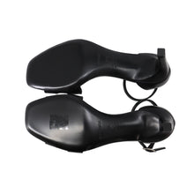 Load image into Gallery viewer, HERMES Sandals Joy 70 Black Calf Leather Size 36 1/2
