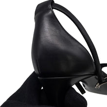 Load image into Gallery viewer, HERMES Sandals Joy 70 Black Calf Leather Size 36 1/2
