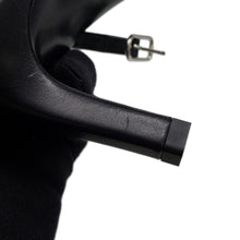 Load image into Gallery viewer, HERMES Sandals Joy 70 Black Calf Leather Size 36 1/2
